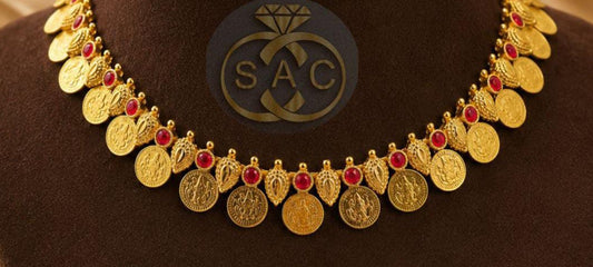 Premium Quality Laxmi Coin Necklac - 1537