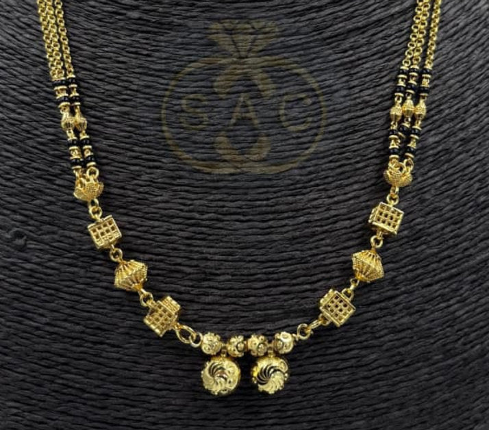 Micro Gold Short Mangalsutra - 1249