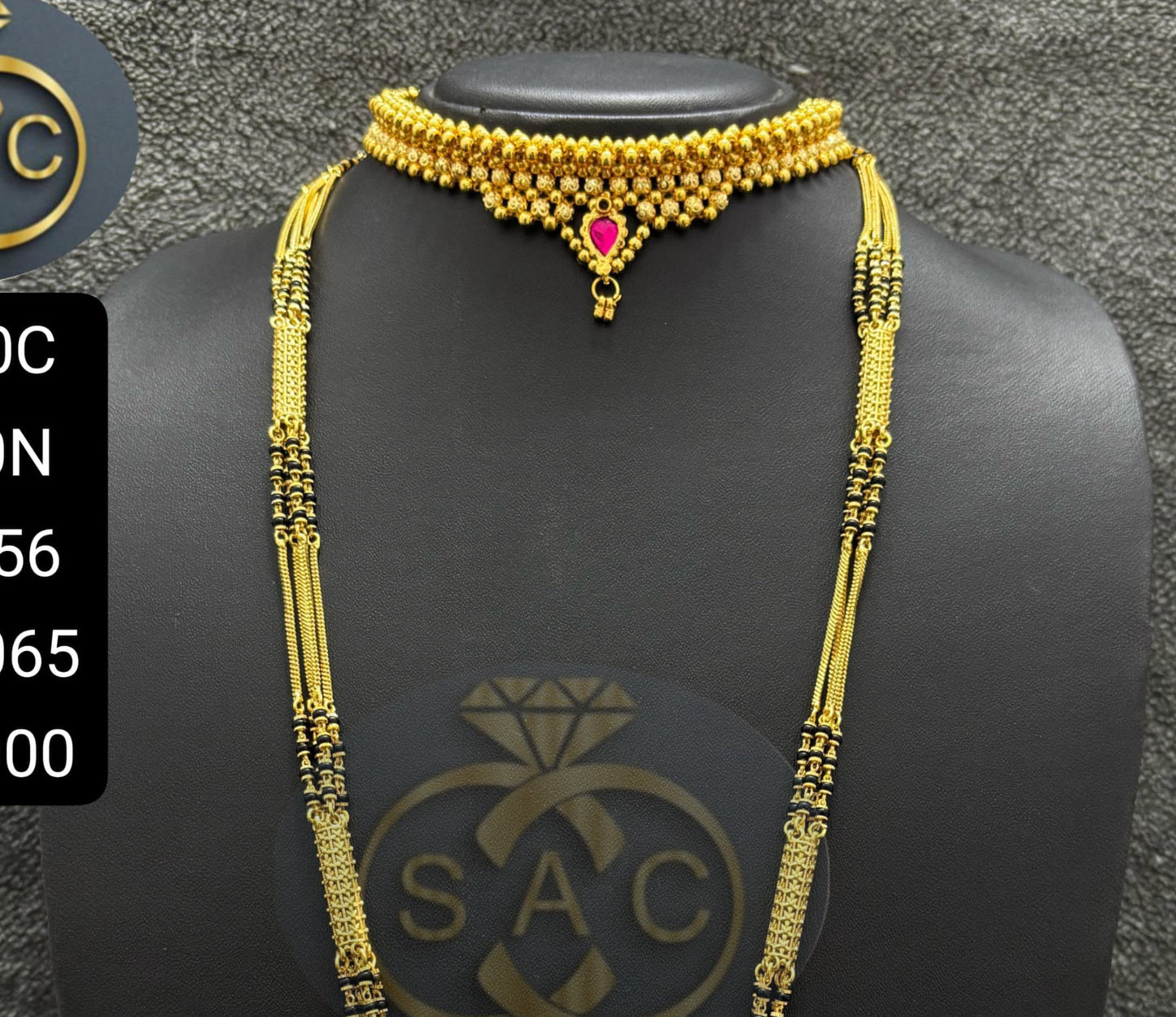 Micro Gold Mangalsutra Combo Set