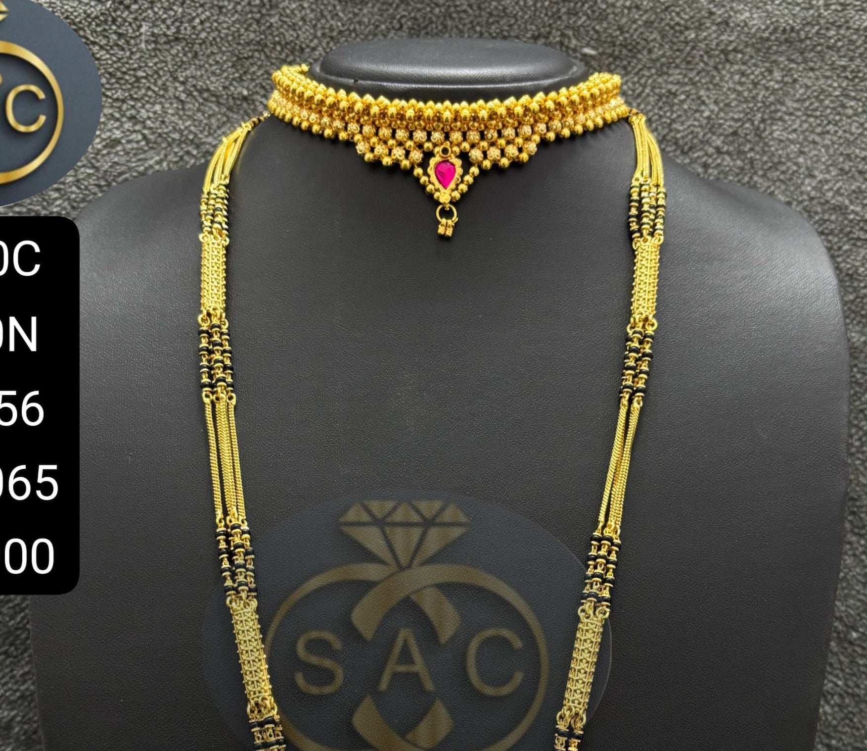 Micro Gold Mangalsutra Combo Set