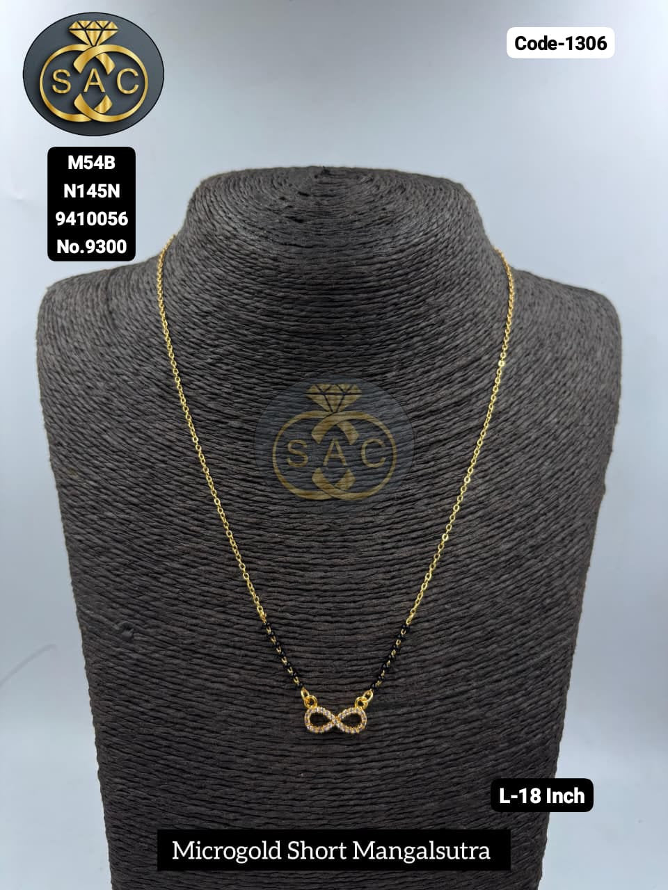 Micro Gold Short Mangalsutra - 1306