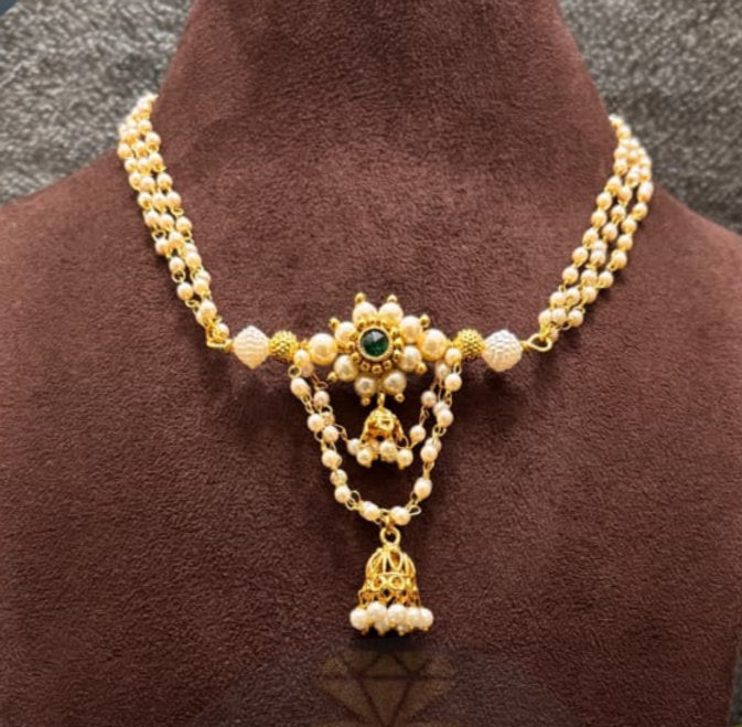 Handmade Moti Necklace - 399