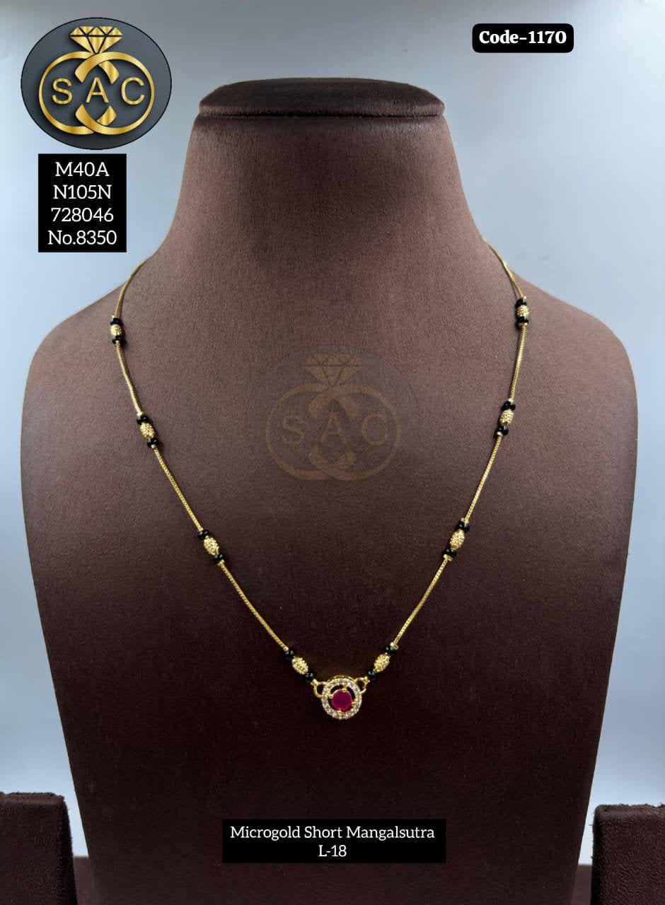 Micro Gold SHORT Mangalsutra - 1170