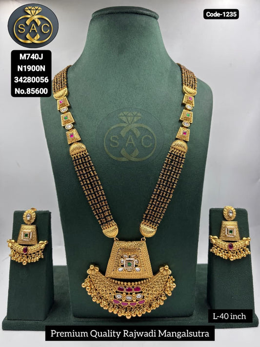 Premium Quality Rajwadi Mangalsutra - 1235