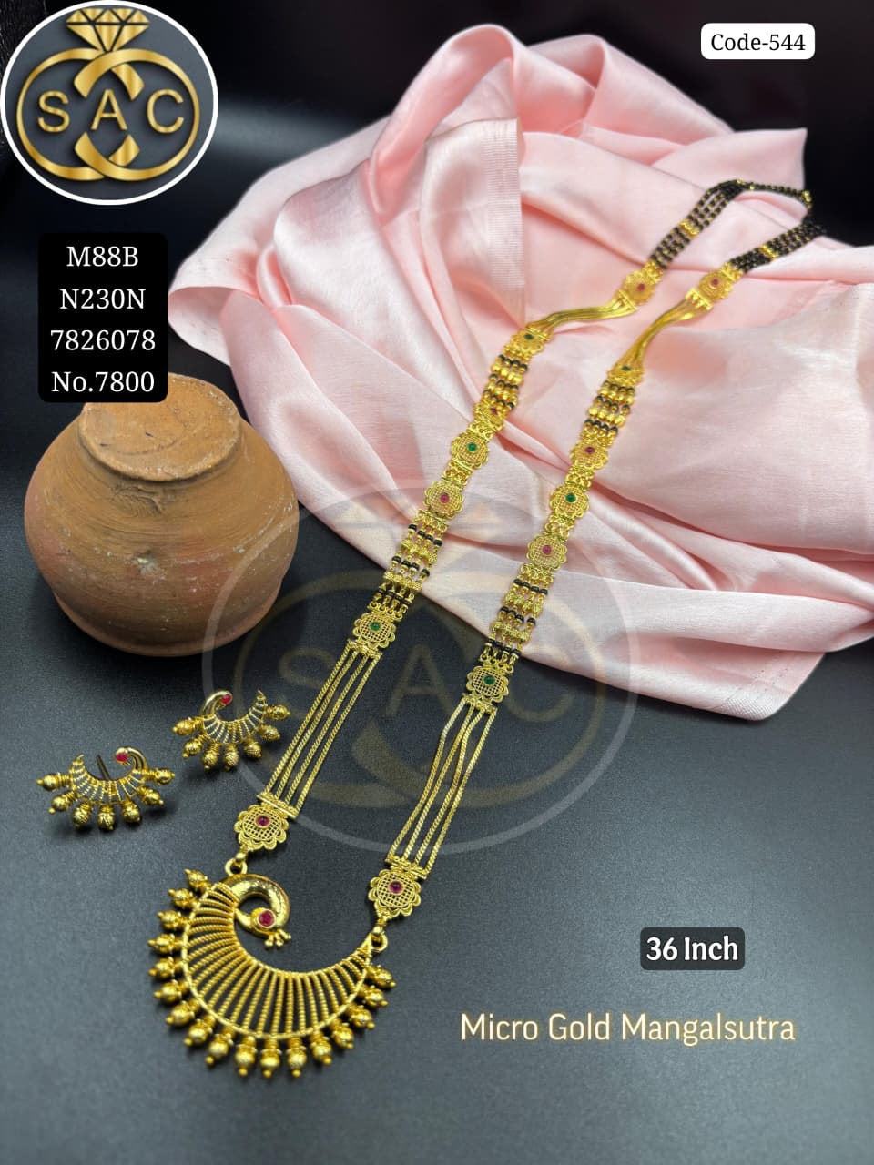 Micro Gold Mangalsutra Set - 544