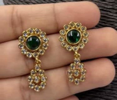 Fancy AD stone Necklace set - 1231