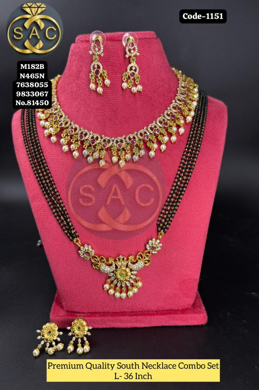 Premium Quality South Necklace Combo Set - 1151