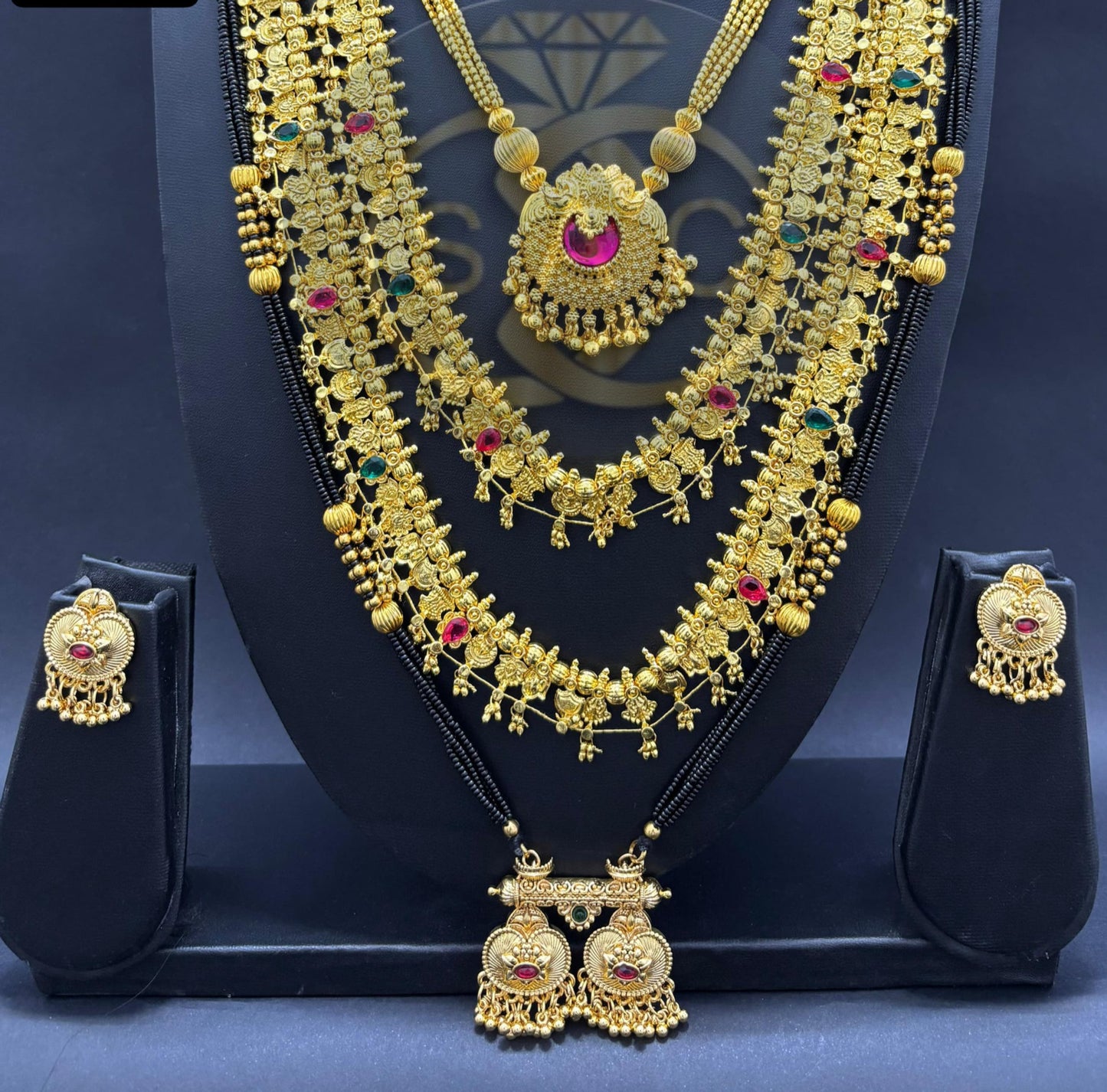Micro Gold Mangalsutra Combo Set -120