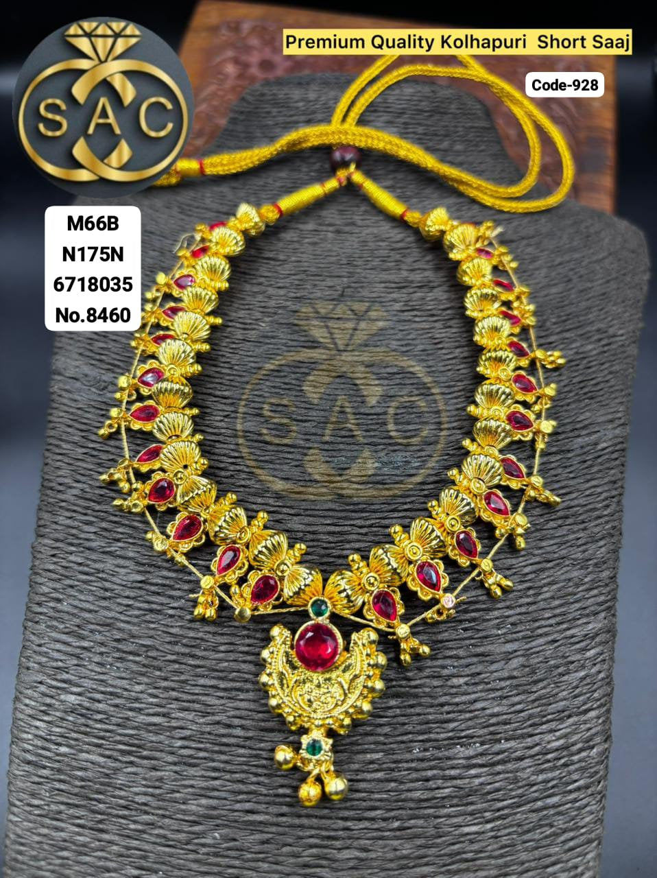 Premium Quantity KOLHAPURI SHORT SAAJ - 928