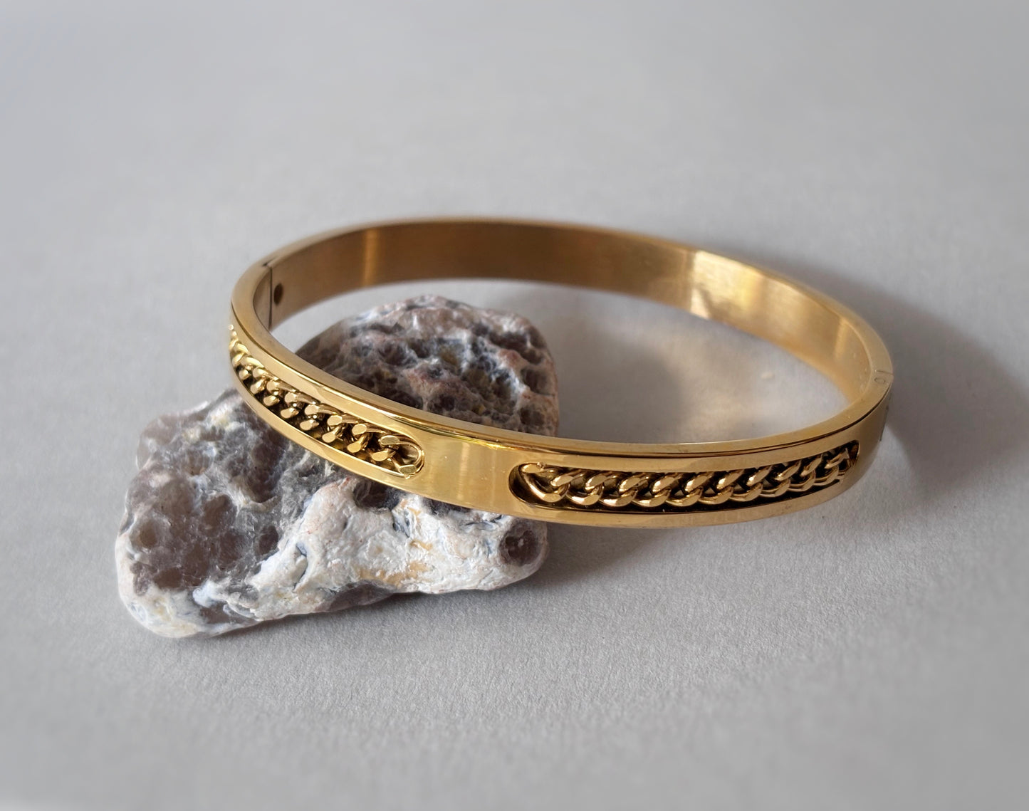 Imperial Chain Cuff Bracelet – 18KT Gold Plated