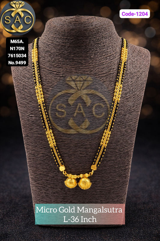 New Micro Gold Mangalsutra - 1204