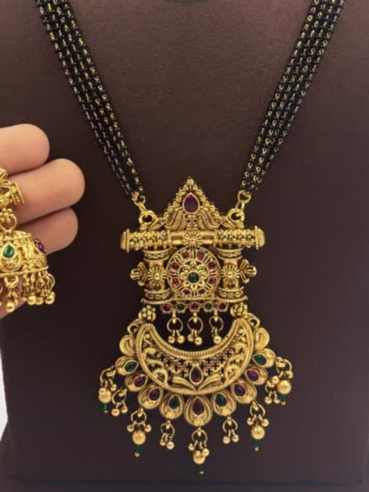 Premium Quality Heritage South Mangalsutra Combo Set -1401