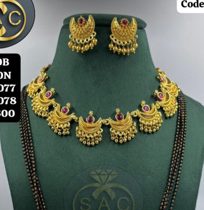 Micro Gold Mangalsutra combo Set -800