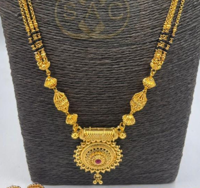 Micro Gold Mangalsutra Combo Set - 1518