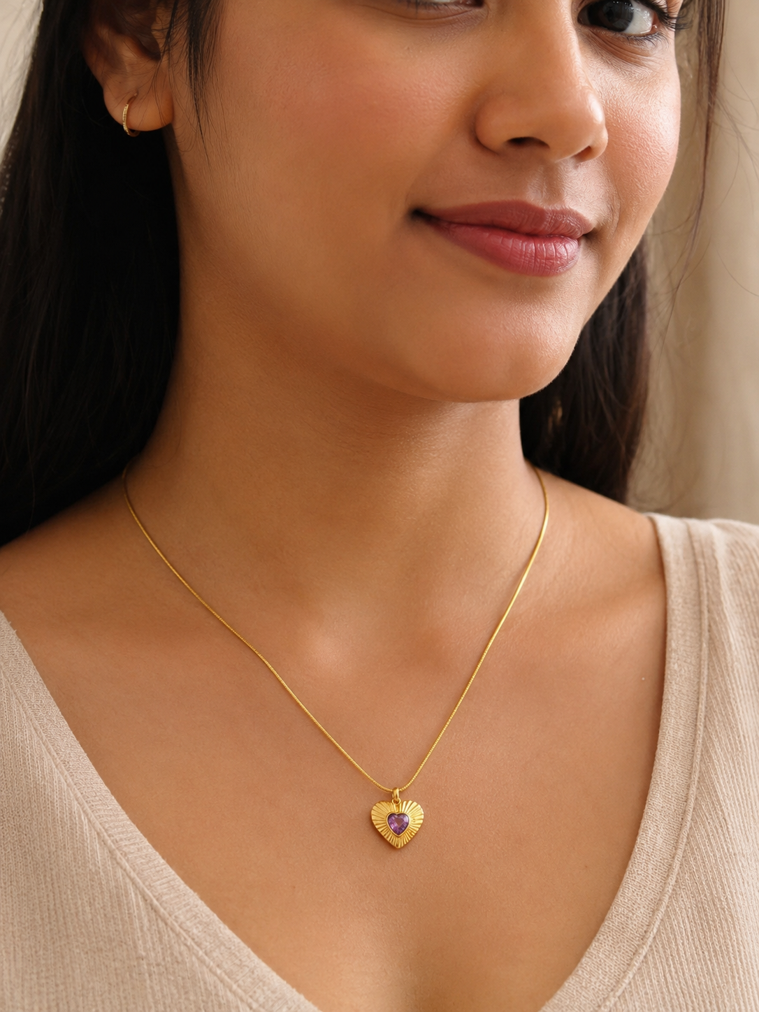 Rosy Radiance 18K Gold Plated Chain