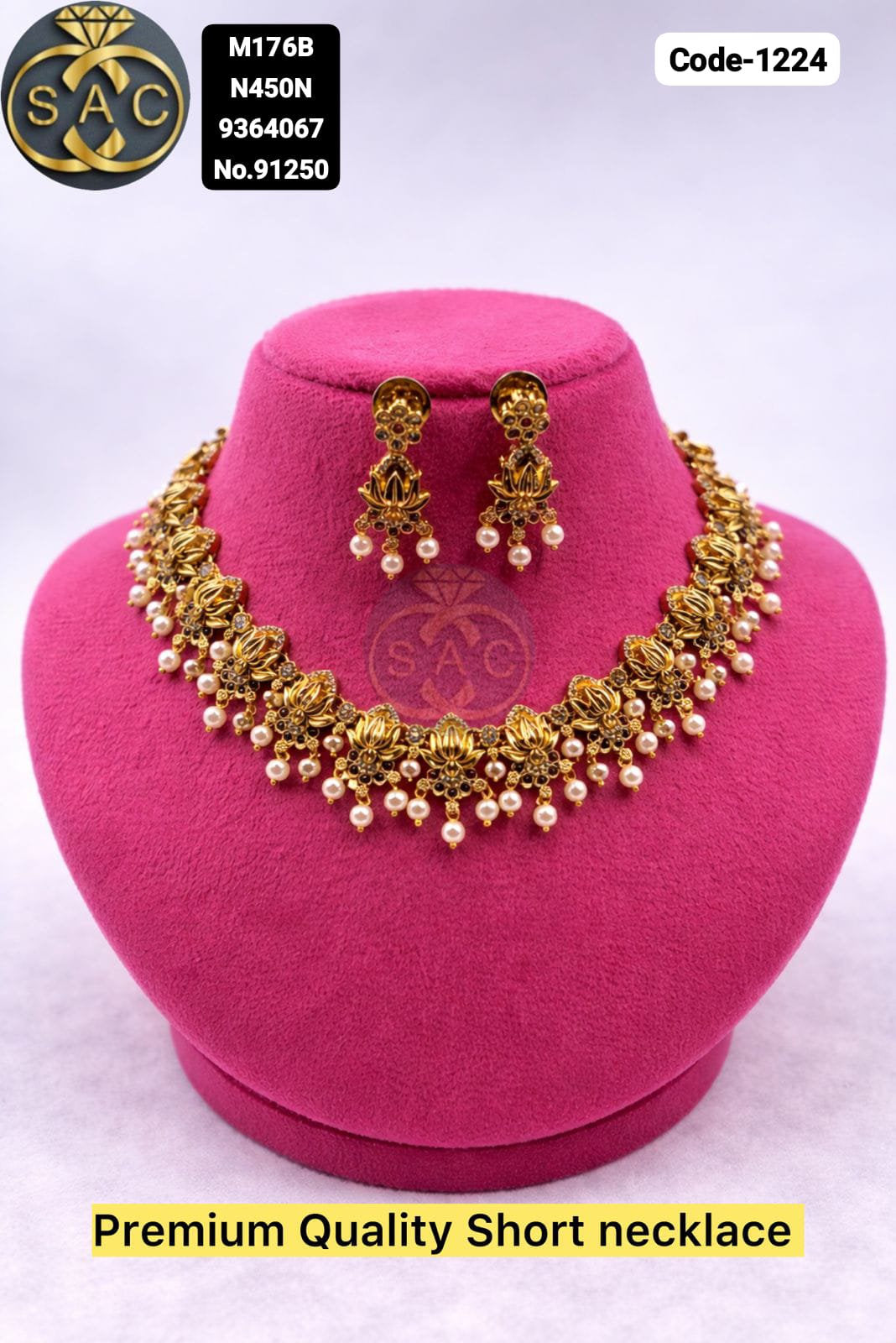 Premium Quality Short Necklace - 1224