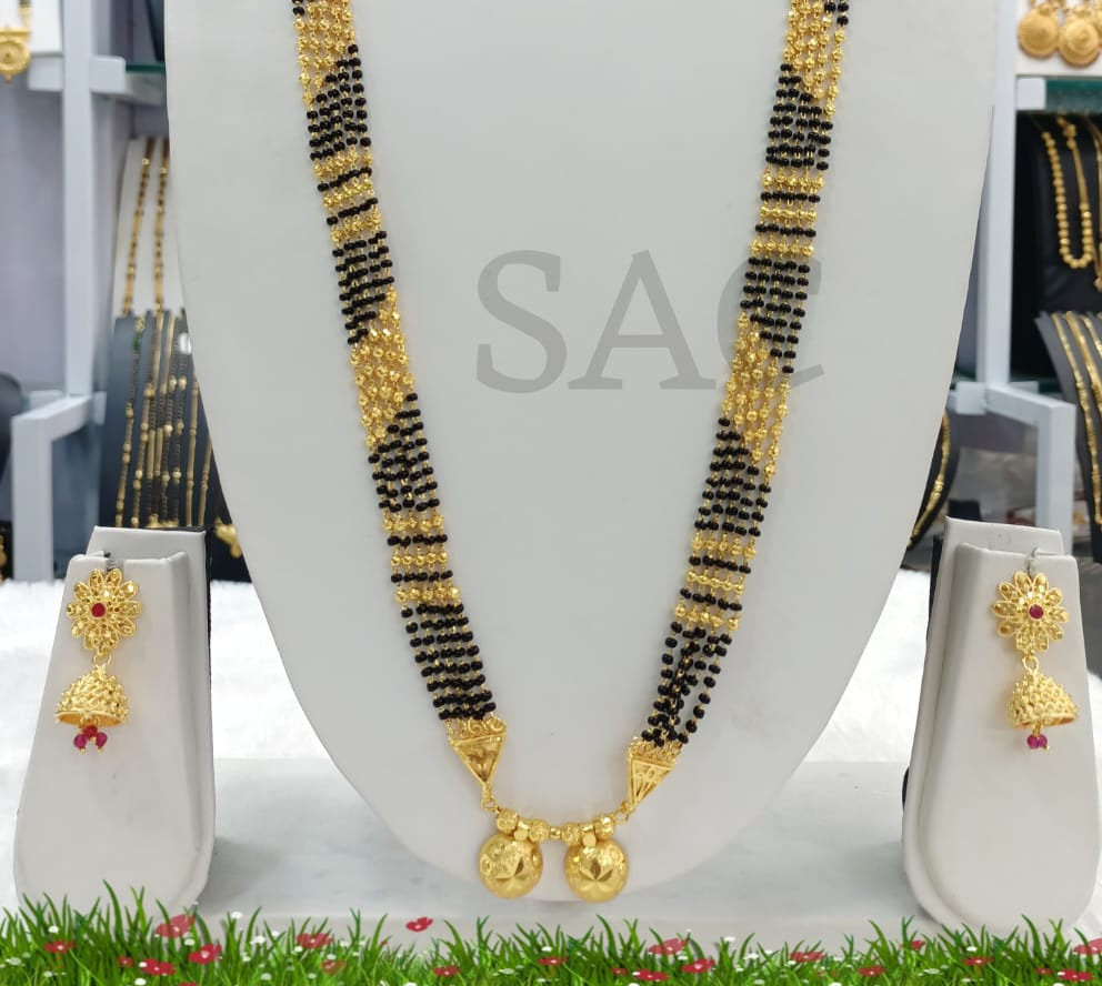 Premium Quality Micro Gold Mangalsutra Combo Set