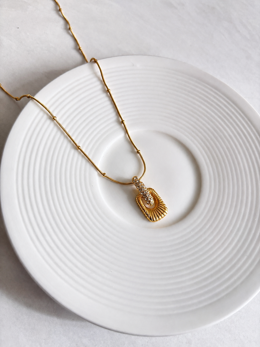 Sunray Charm 18KT Gold Plated Chain