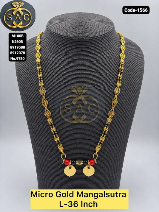 Micro Gold Mangalsutra Set - 1566