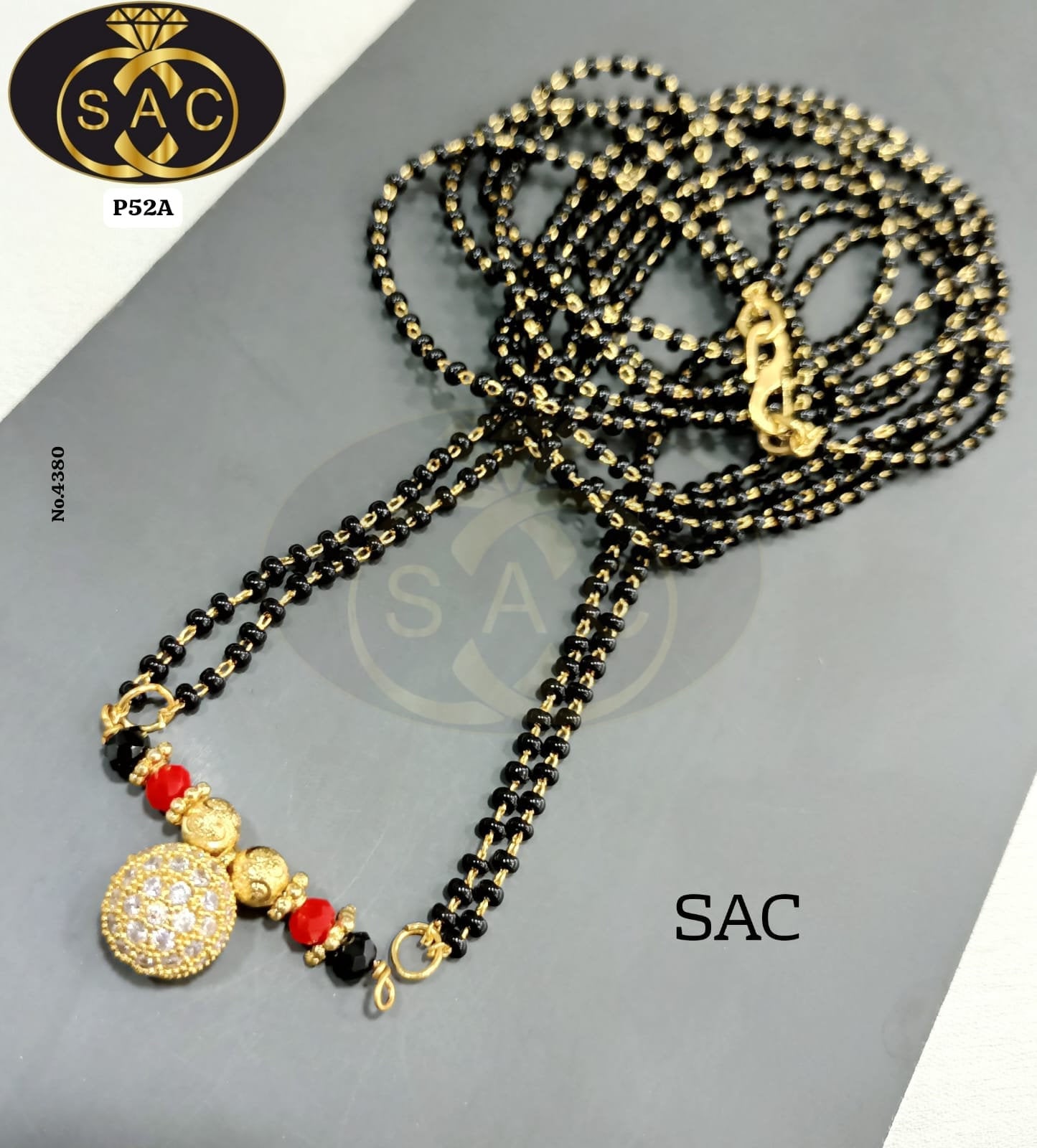AD Micro Gold Mangalsutra Set
