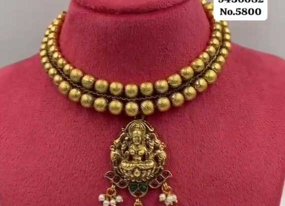 PREMIUM QUALITY LAXMI SOUTH NECKLACE - 658