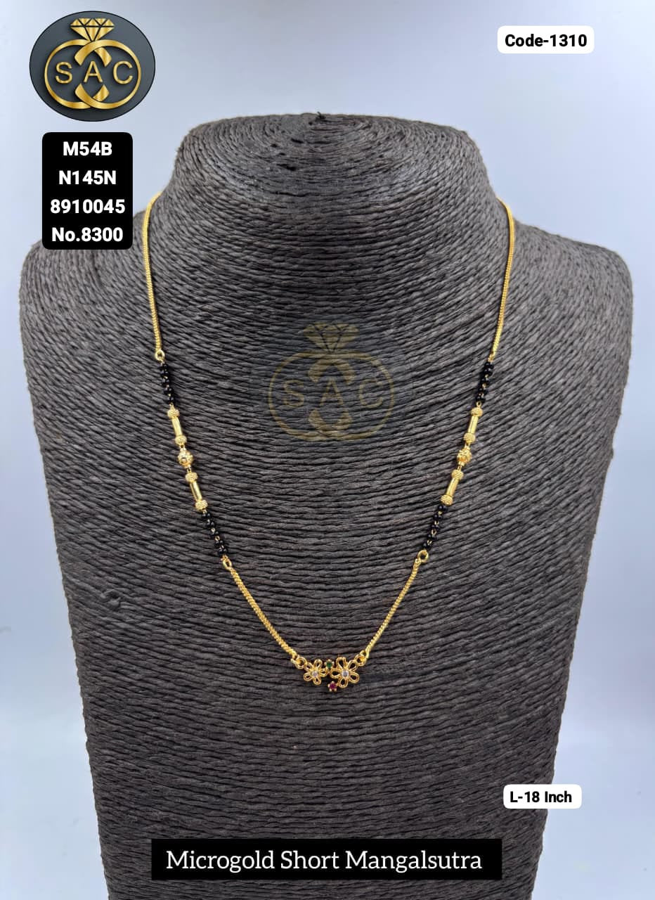 Micro Gold Short Mangalsutra - 1310