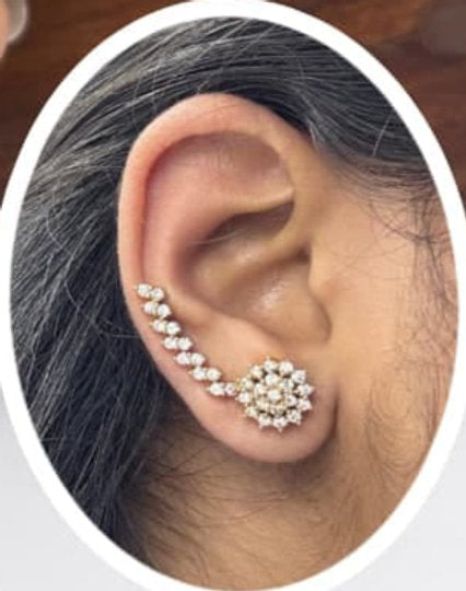 AD STONE HALF EARCUFF - 1285
