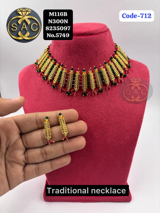 Premium Quality Traditional Necklace - 712