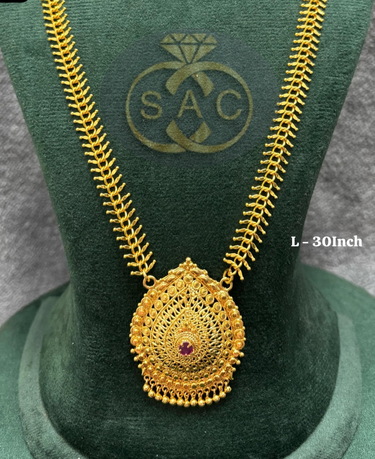 Micro Gold Durva Haar Tushi Combo Set