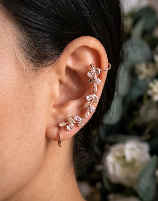 Enchanted Vine Ear Cuffs – 18KT Gold Plated