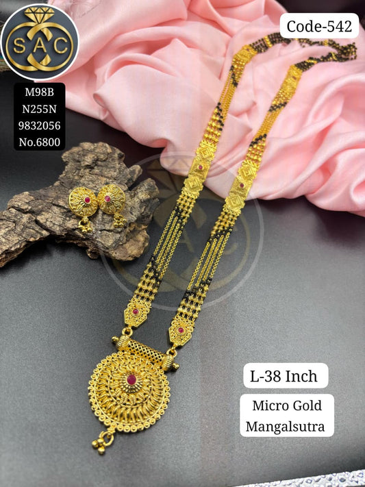 Micro Gold Mangalsutra Set - 542