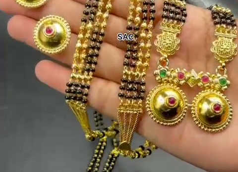 Micro Gold Mangalsutra Set - 1011