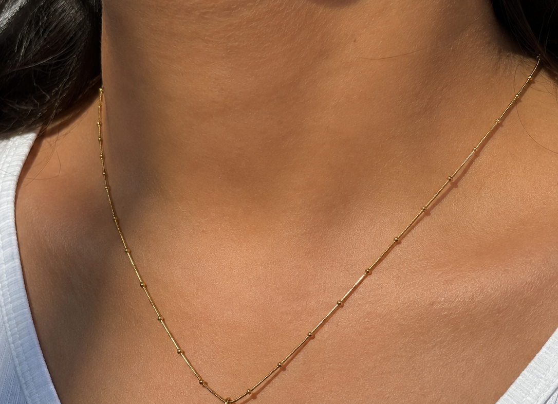 Heart Bloom 18KT Gold Plated Chain