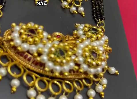 Handmade चन्द्रकोर Mangalsutra set