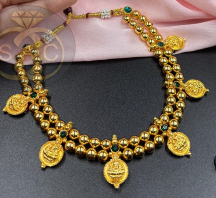 HANDMADE LAXMI COIN NECKLACE - 603
