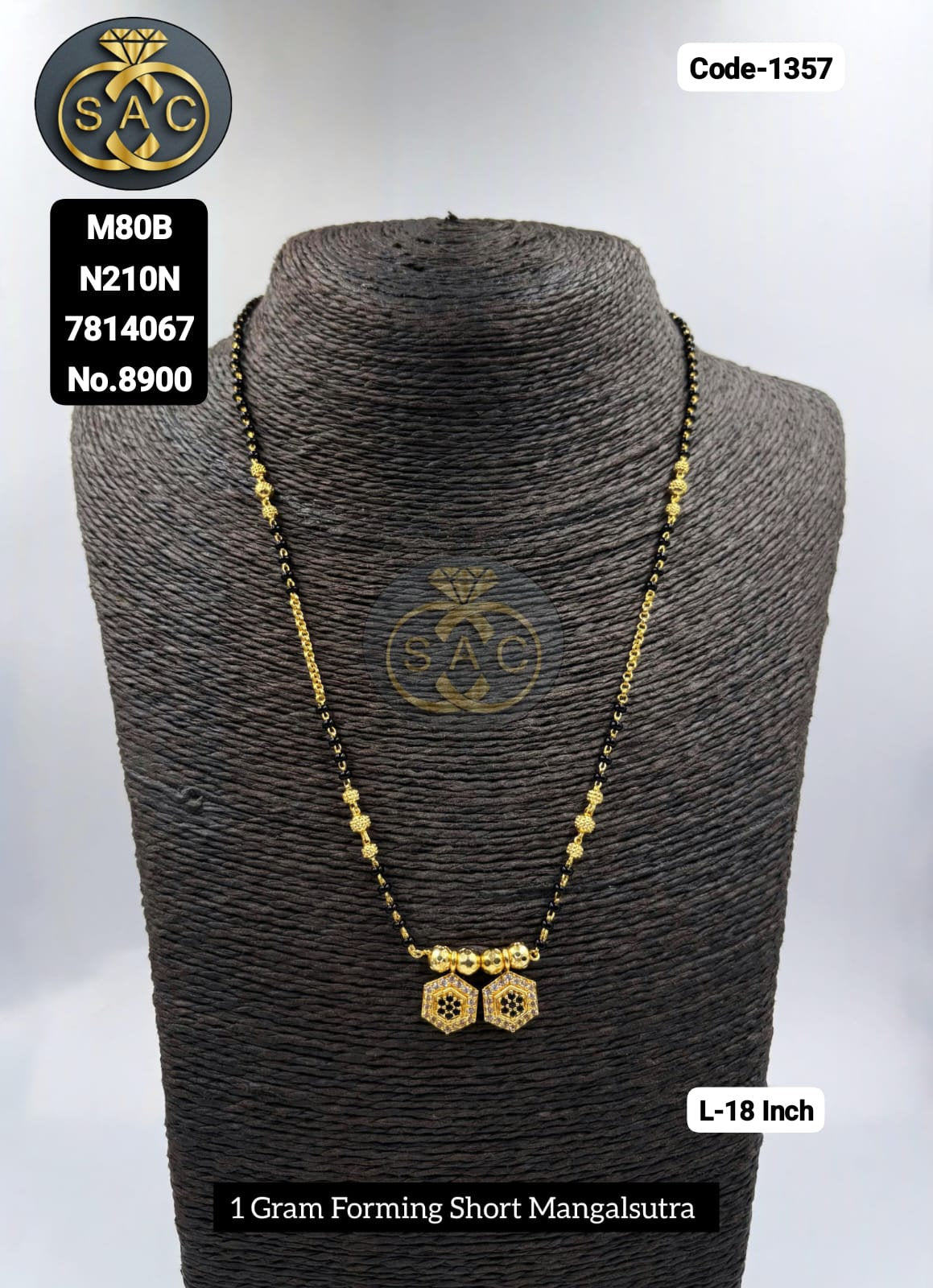 1 GM Forming Short Mangalsutra - 1357