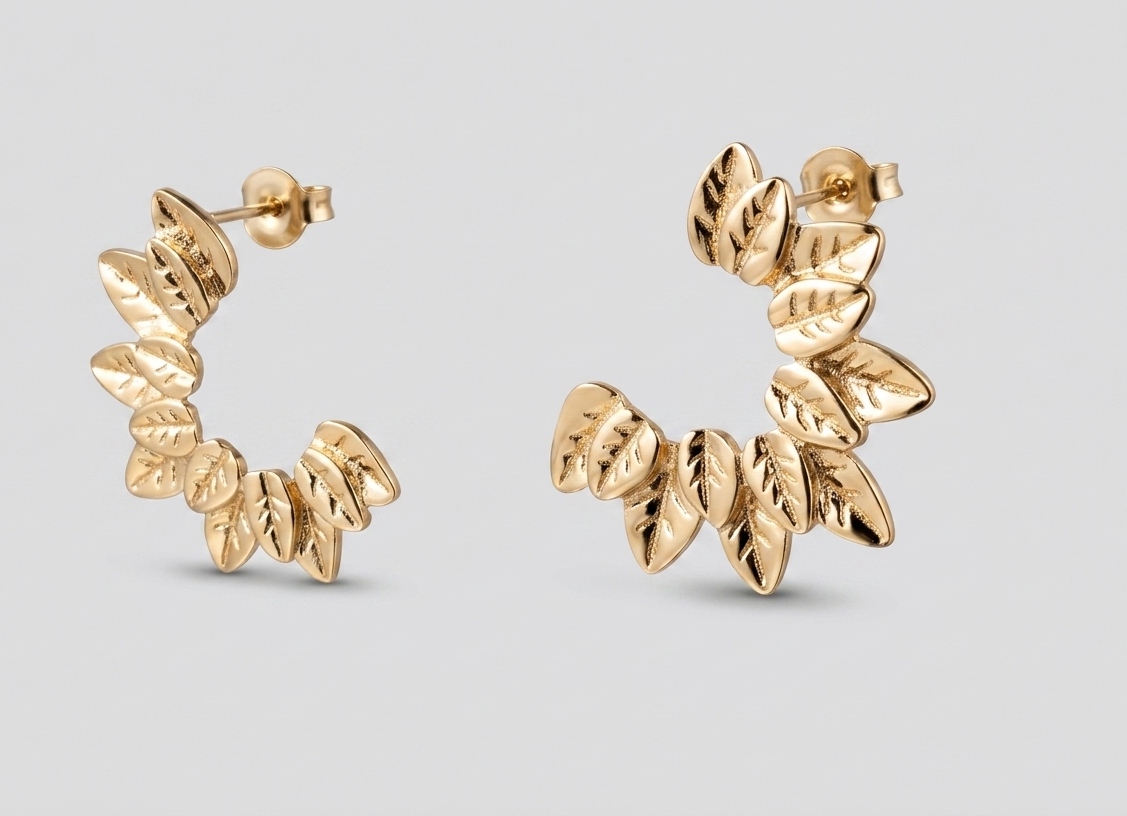 18 KT Gold Plated Elegant Drop Earrings