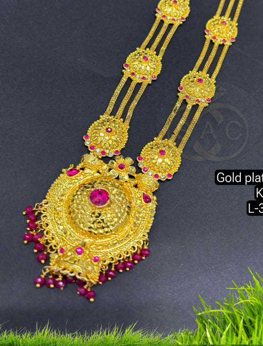 Gold plated Ganesha Kanthi -108