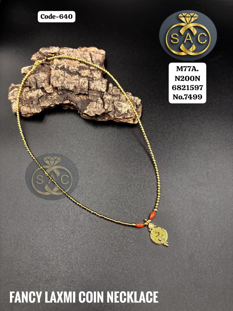Premium Quality Laxmi Coin South Necklace - 640