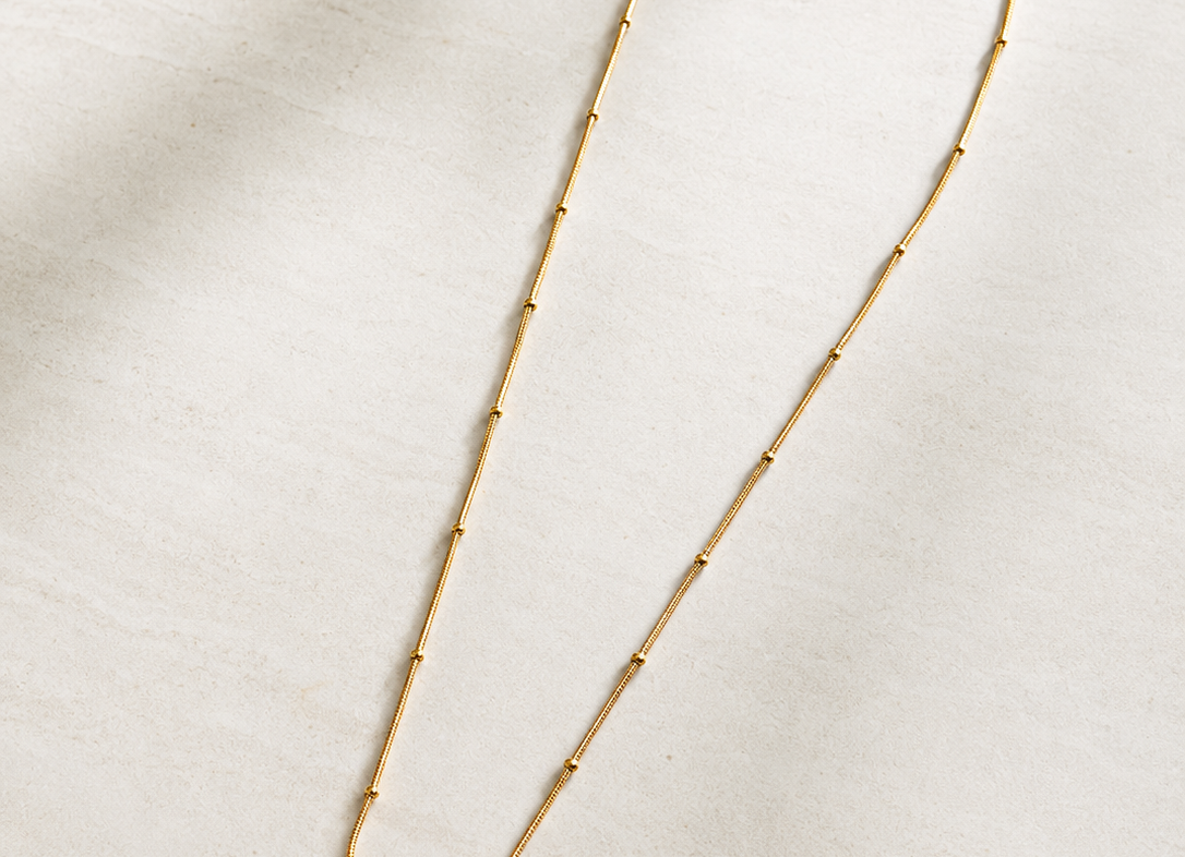 Heart Bloom 18KT Gold Plated Chain