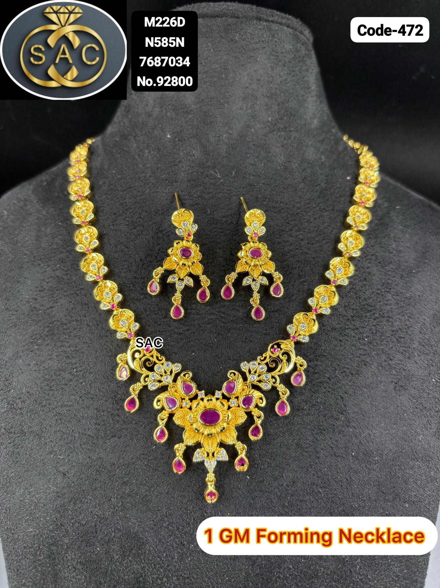 1 GM FORMING short necklace Necklace - 472
