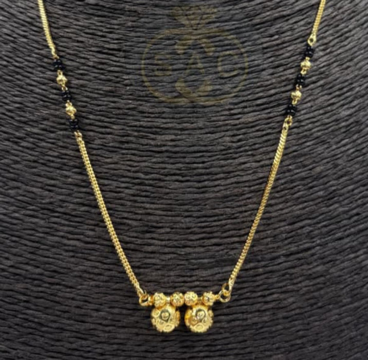 Micro Gold Short Mangalsutra - 1256