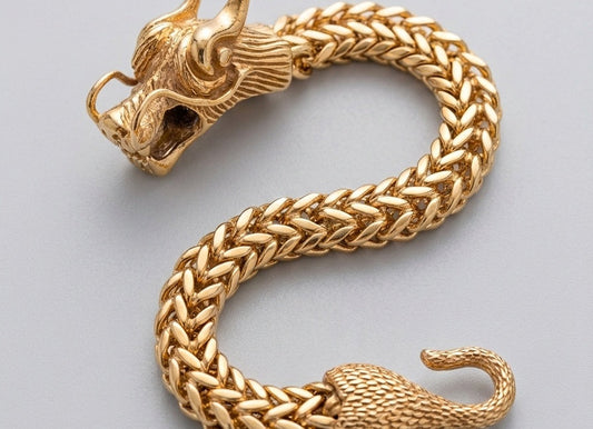 Royal Bull 18 KT Gold Plated Men's Bracelet