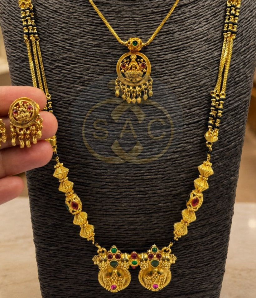 Premium Quality Mangalsutra Combo Set - 1578