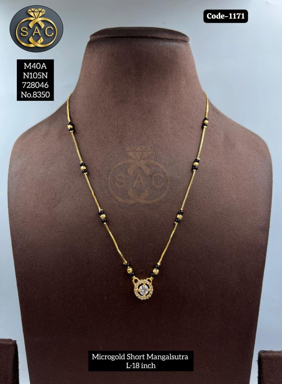 Micro Gold SHORT Mangalsutra - 1171