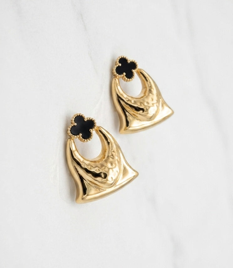 18 KT Gold Plated Elegant Bell Drop Earrings