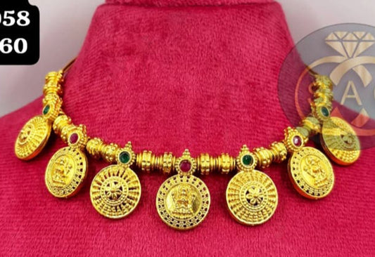 PREMIUM QUALITY LAXMI SOUTH NECKLACE - 729