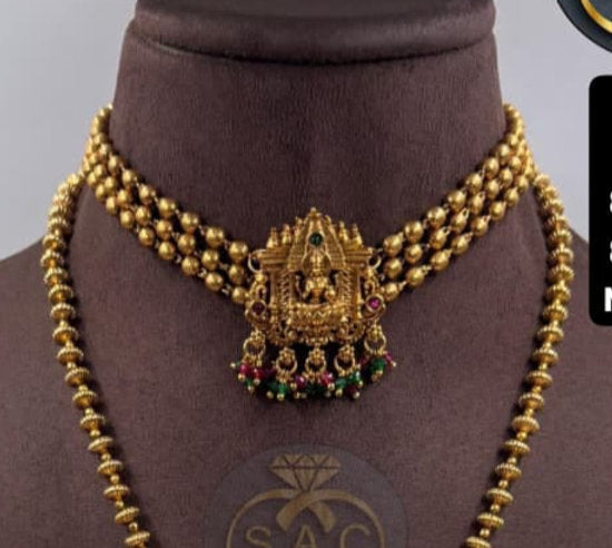 Heritage Laxmi Necklace Combo Set - 1492