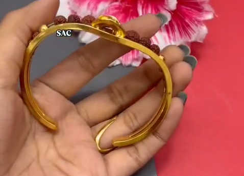 1 GM FORMING Maharaj KADA ( Half Kada Adjustable ) - 829