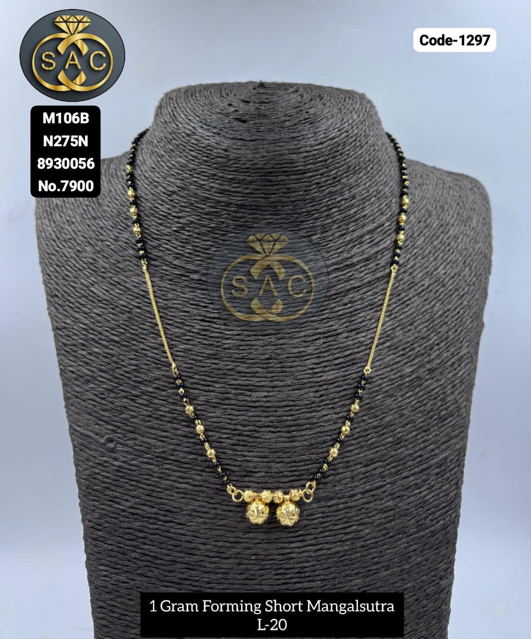 1 GM Forming Short Mangalsutra - 1297